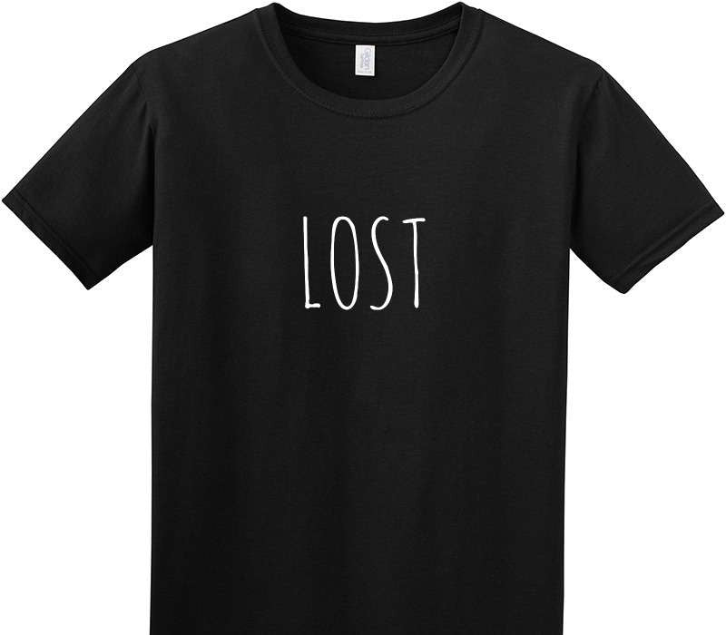 Custom Adult Soft Style 100% Cotton Black T-Shirt