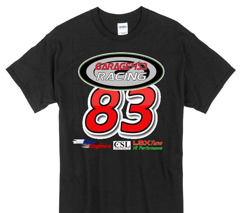 Custom Gildan 100% Cotton Black T-Shirt