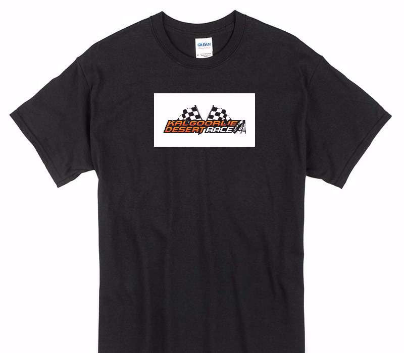 Custom Gildan 100% Cotton Black T-Shirt