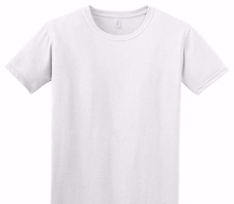 Custom Adult Soft Style 100% Cotton White T-Shirt