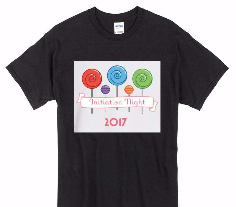 Custom Gildan 100% Cotton Black T-Shirt