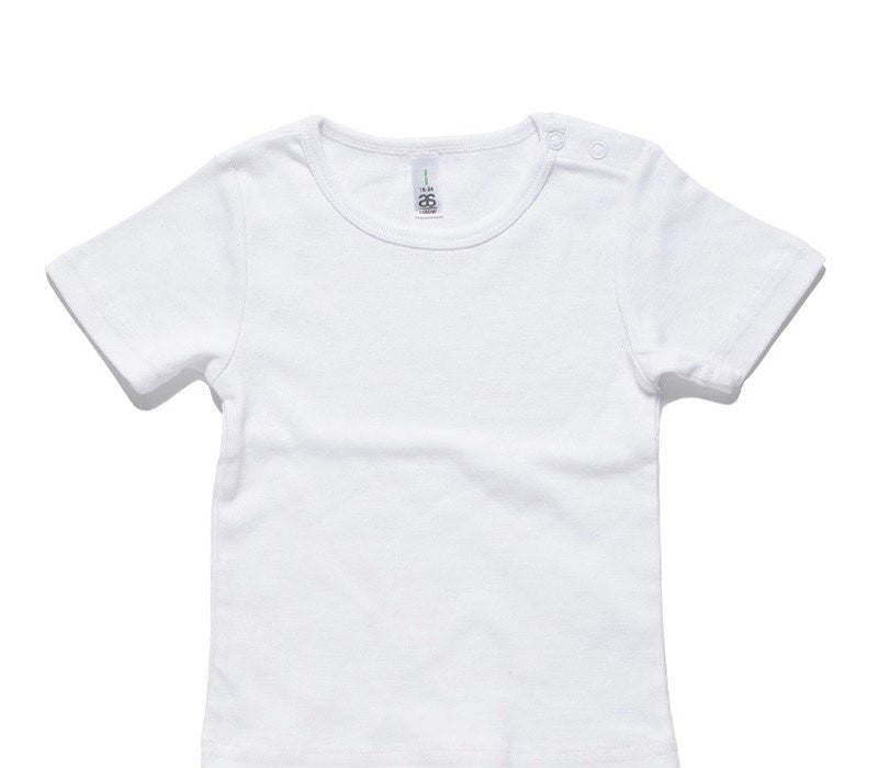 Custom AS Colour White Baby T-Shirt