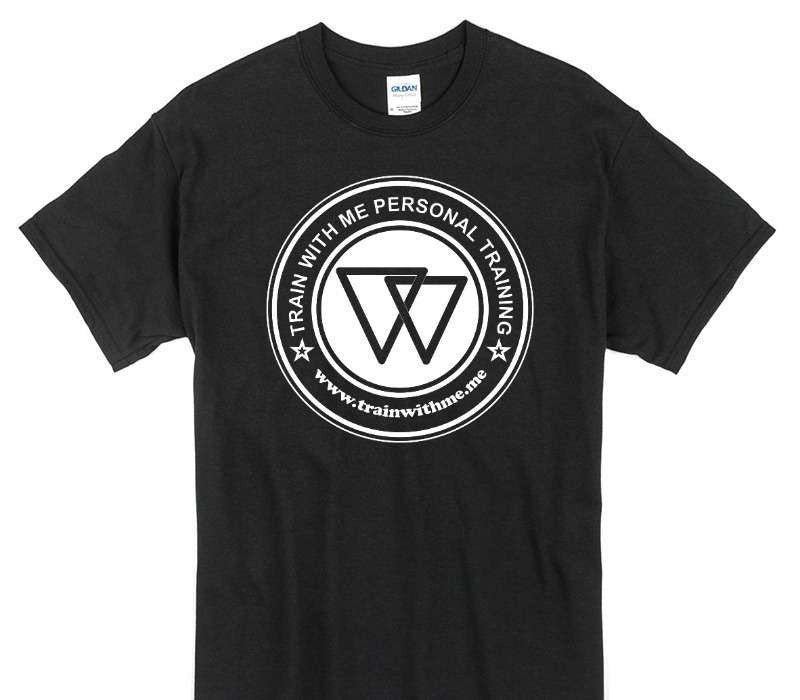 Custom Gildan 100% Cotton Black T-Shirt