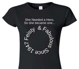 Custom Womens Soft Style 100% Cotton Black T-Shirt