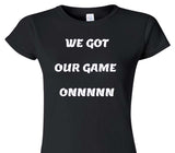 Custom Womens Soft Style 100% Cotton Black T-Shirt