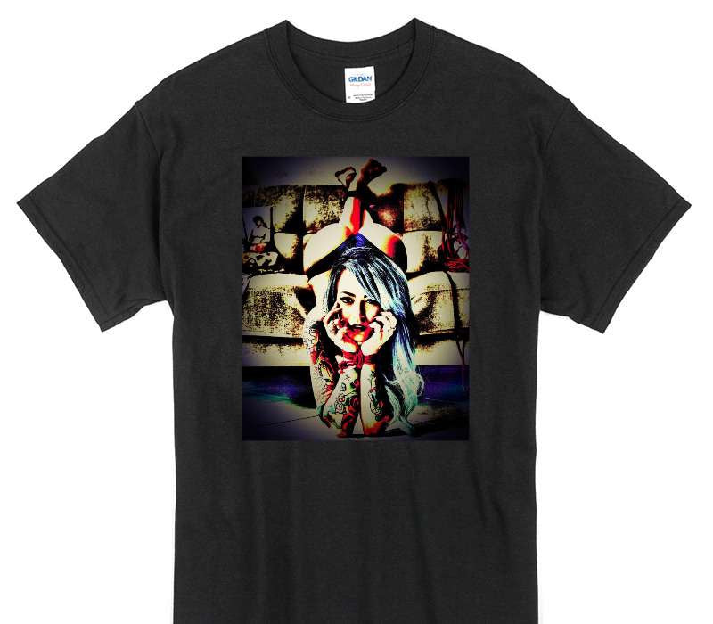 Custom Gildan 100% Cotton Black T-Shirt