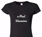 Custom Womens Soft Style 100% Cotton Black T-Shirt