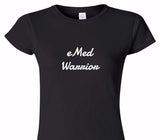 Custom Womens Soft Style 100% Cotton Black T-Shirt