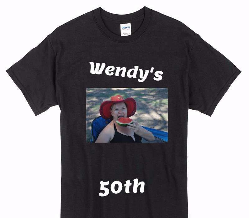 Custom Gildan 100% Cotton Black T-Shirt