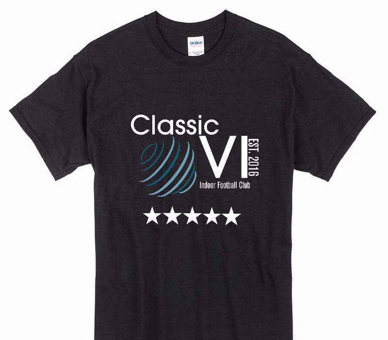 Custom Gildan 100% Cotton Black T-Shirt
