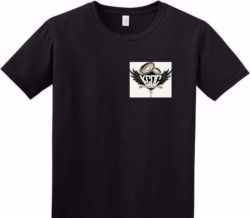 Custom Adult Soft Style 100% Cotton Black T-Shirt
