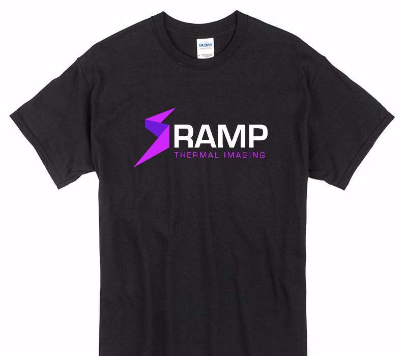 Custom Gildan 100% Cotton Black T-Shirt