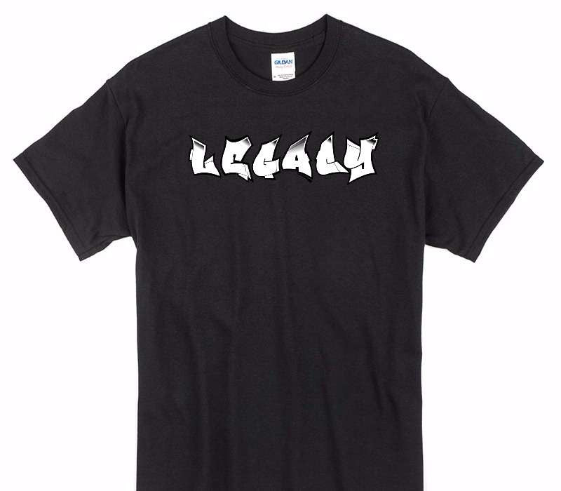 Custom Gildan 100% Cotton Black T-Shirt