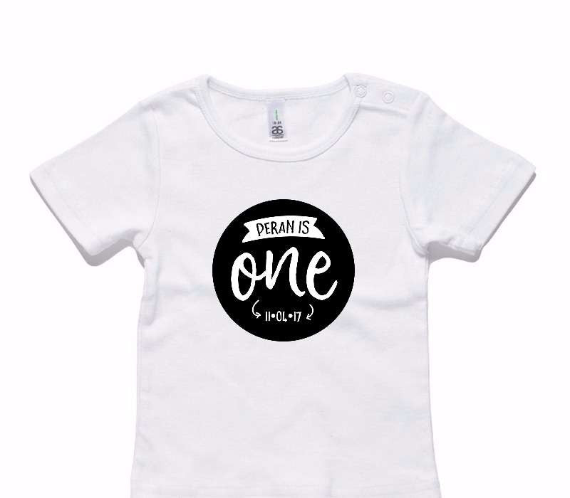Custom AS Colour White Baby T-Shirt