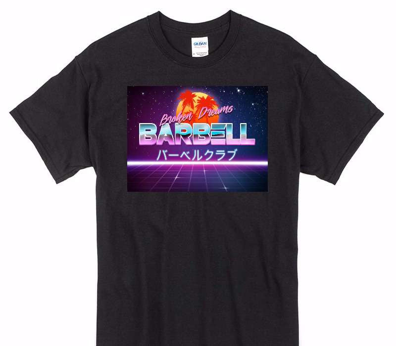Custom Gildan 100% Cotton Black T-Shirt