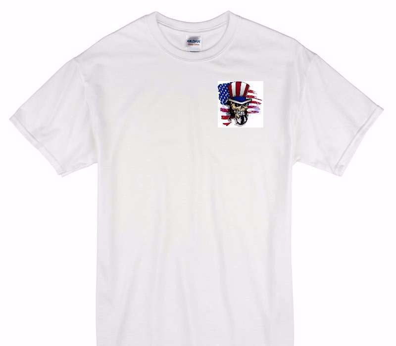 Custom Gildan 100% Cotton White T-Shirt