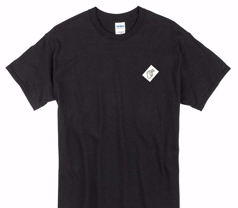 Custom Gildan 100% Cotton Black T-Shirt