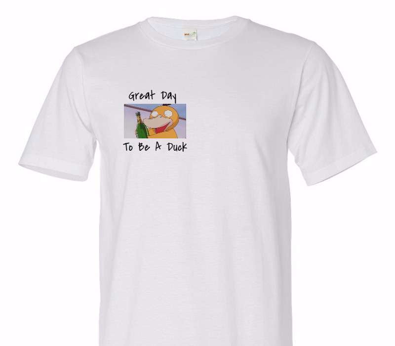 Custom Adult 100% Organic Cotton White T-Shirt