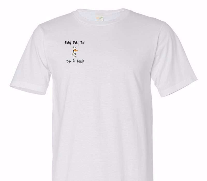 Custom Adult 100% Organic Cotton White T-Shirt