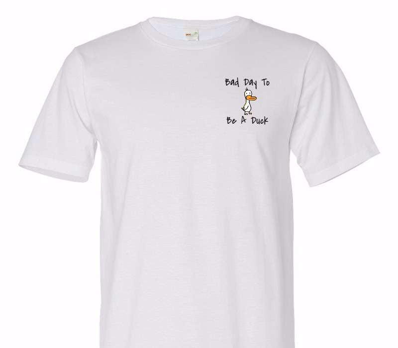 Custom Adult 100% Organic Cotton White T-Shirt