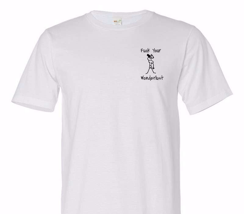 Custom Adult 100% Organic Cotton White T-Shirt