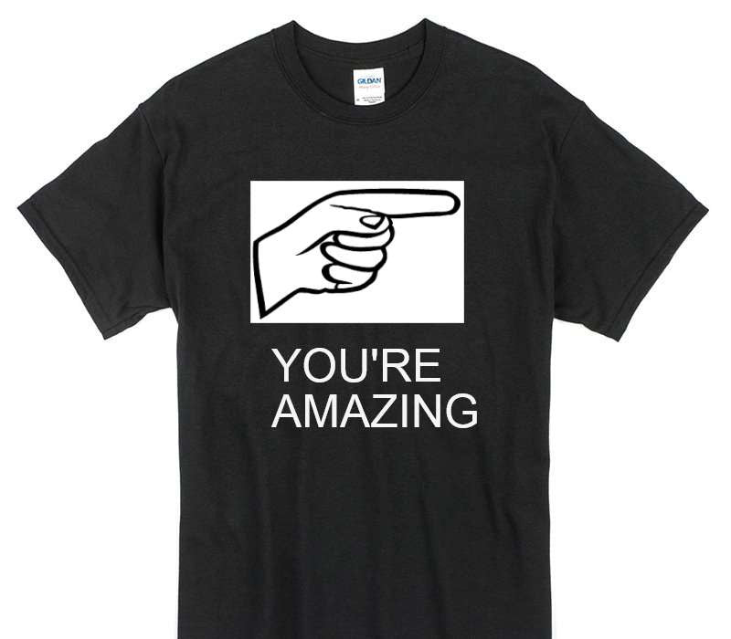 Custom Gildan 100% Cotton Black T-Shirt
