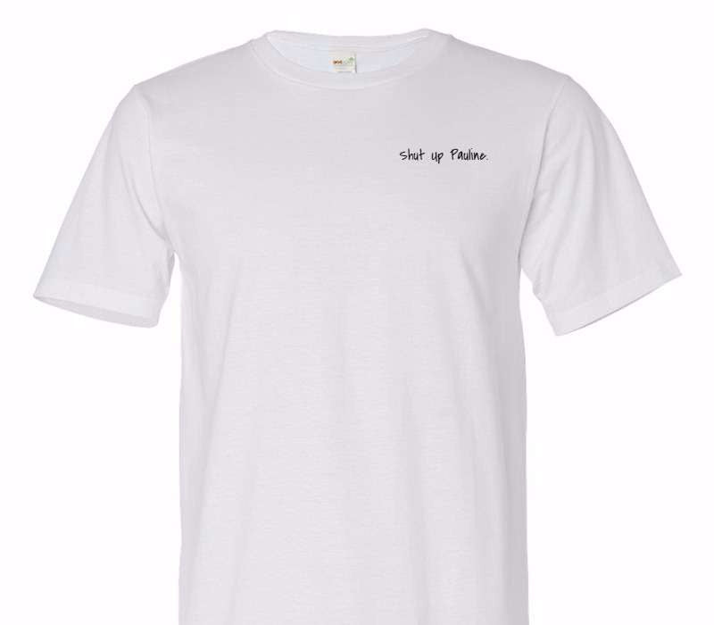 Custom Adult 100% Organic Cotton White T-Shirt