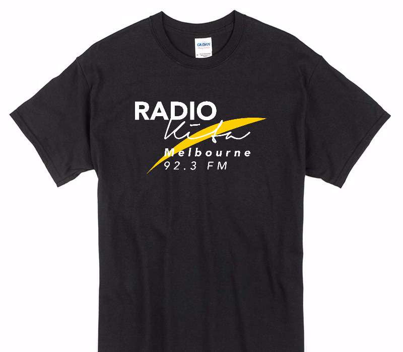 Custom Gildan 100% Cotton Black T-Shirt