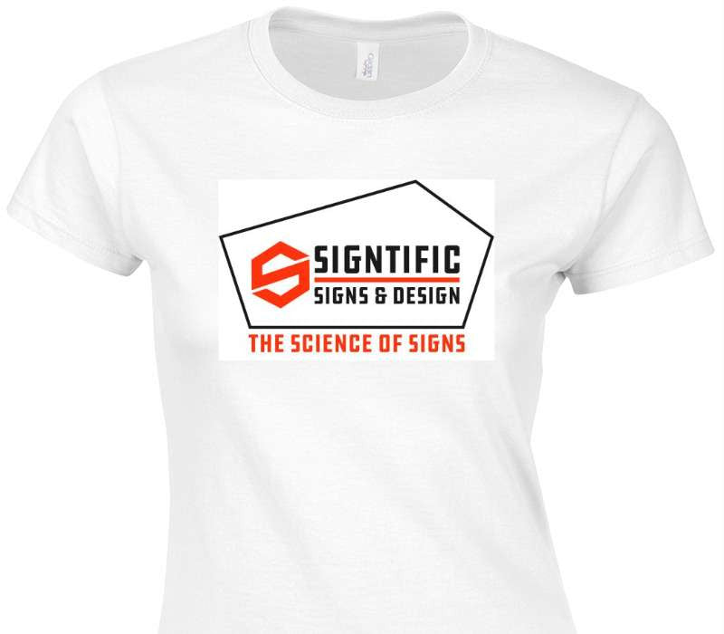 Custom Womens Soft Style 100% Cotton White T-Shirt