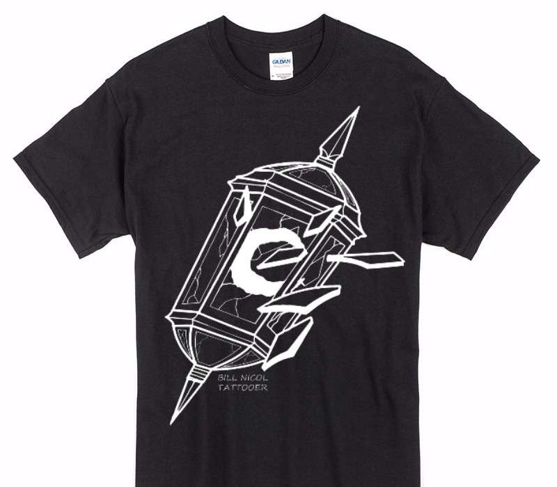 Custom Gildan 100% Cotton Black T-Shirt
