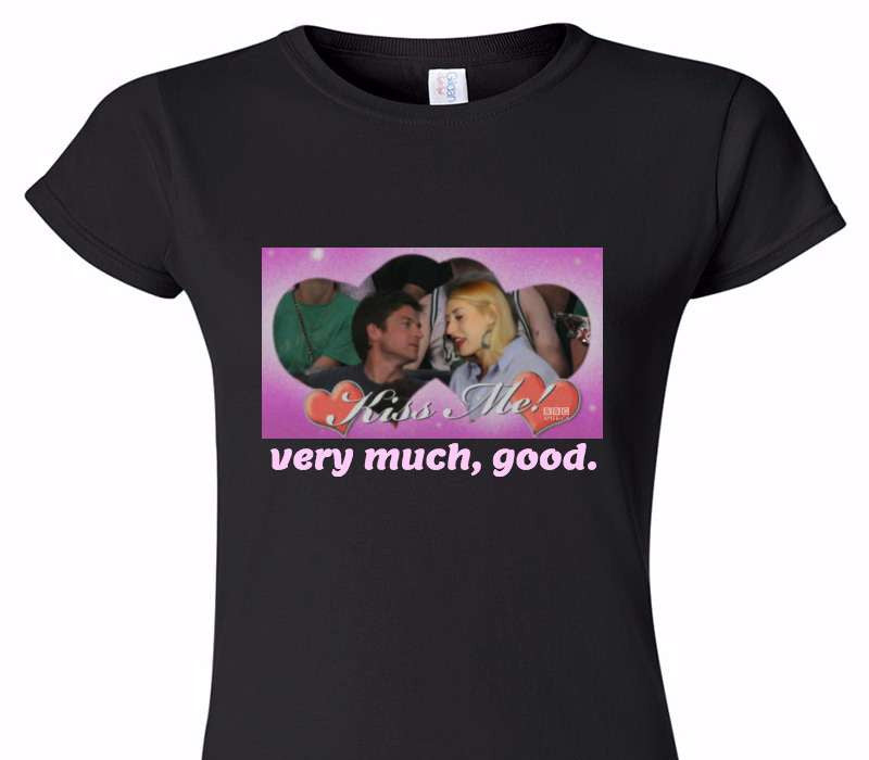 Custom Womens Soft Style 100% Cotton Black T-Shirt