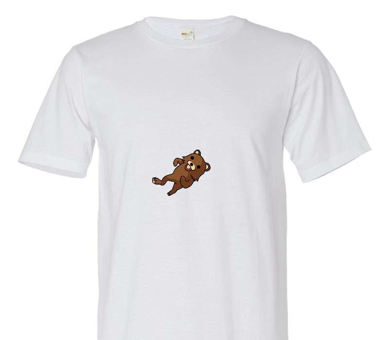 Custom Adult 100% Organic Cotton White T-Shirt