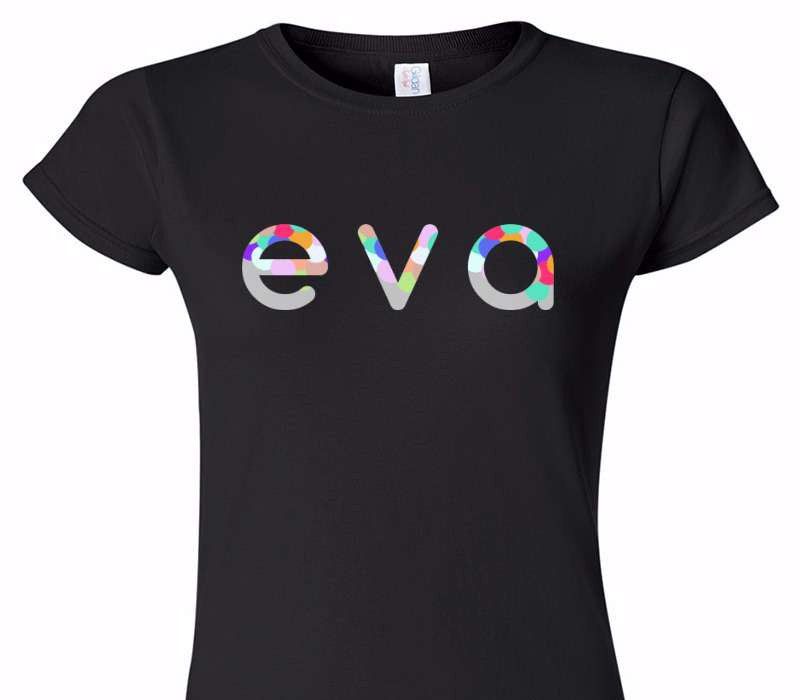Custom Womens Soft Style 100% Cotton Black T-Shirt