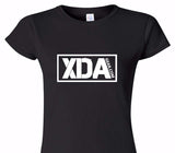 Custom Womens Soft Style 100% Cotton Black T-Shirt