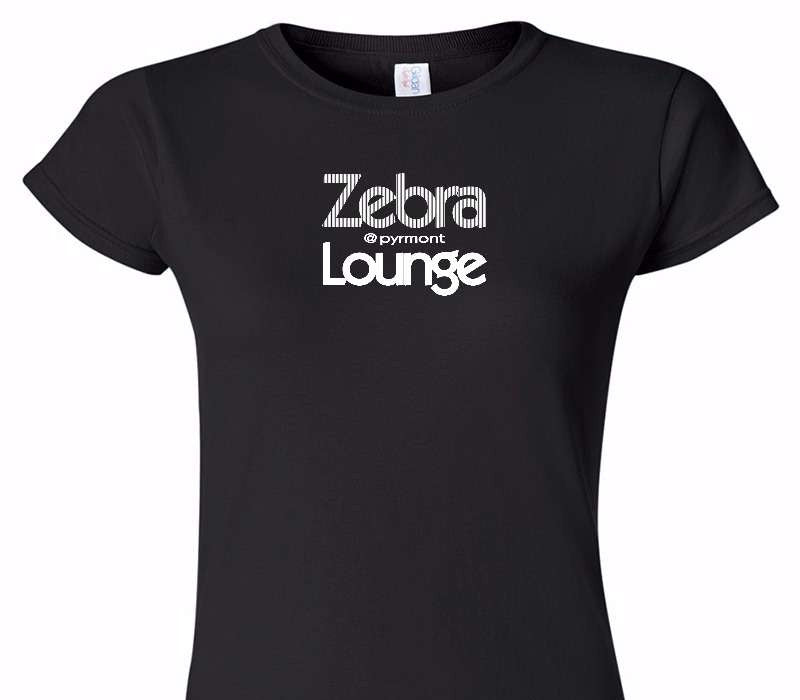 Custom Womens Soft Style 100% Cotton Black T-Shirt