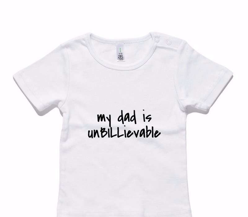 Custom AS Colour White Baby T-Shirt