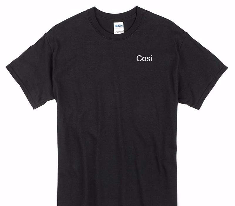 Custom Gildan 100% Cotton Black T-Shirt