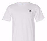 Custom Adult 100% Organic Cotton White T-Shirt