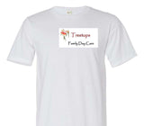 Custom Adult 100% Organic Cotton White T-Shirt