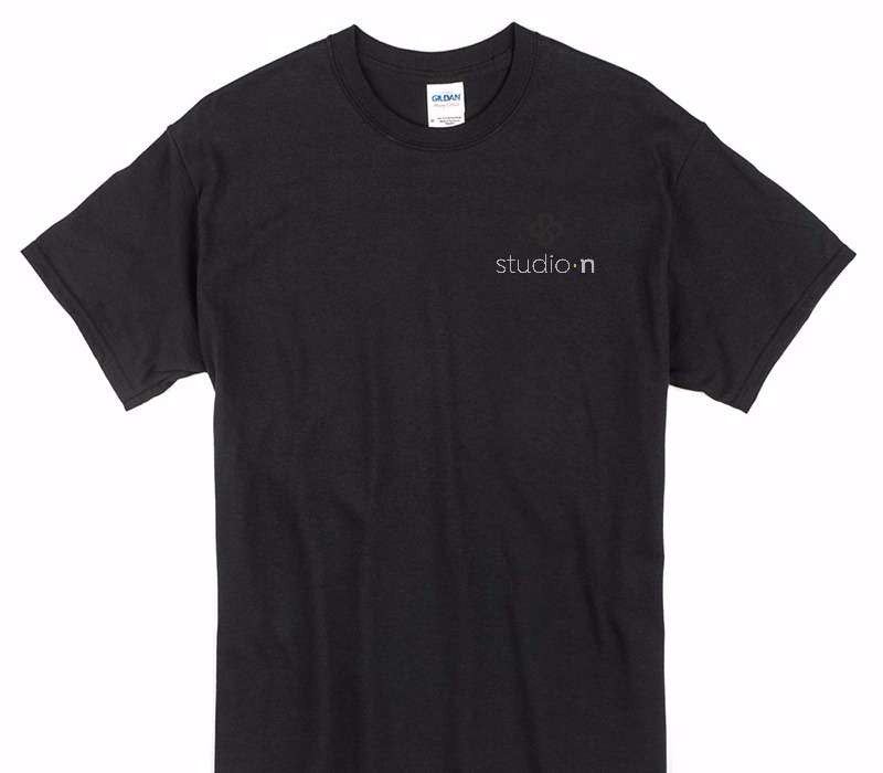 Custom Gildan 100% Cotton Black T-Shirt