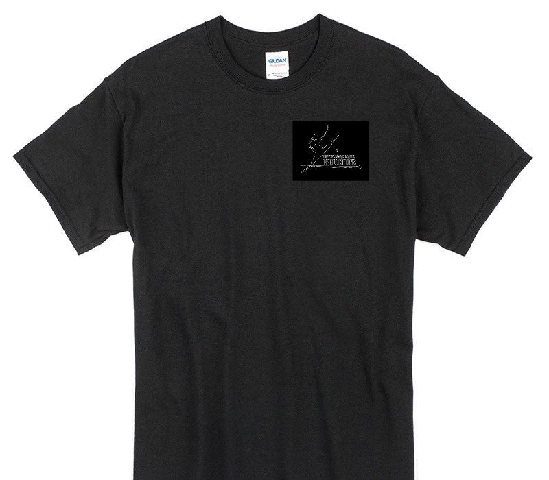 Custom Gildan 100% Cotton Black T-Shirt