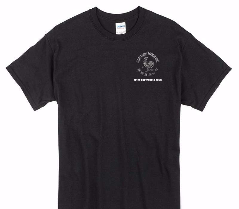 Custom Gildan 100% Cotton Black T-Shirt