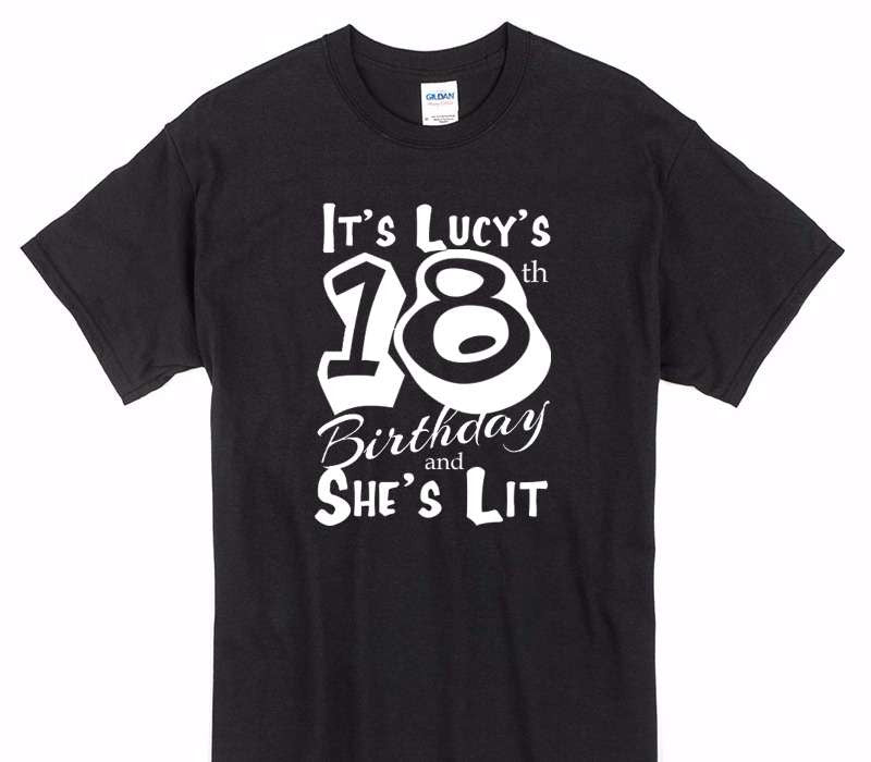 Custom Gildan 100% Cotton Black T-Shirt