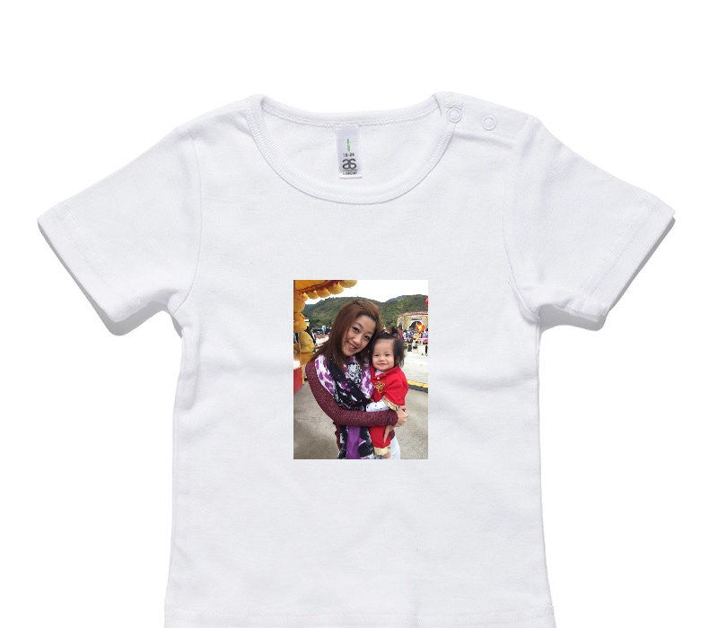 Custom AS Colour White Baby T-Shirt