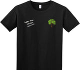 Custom Adult Soft Style 100% Cotton Black T-Shirt