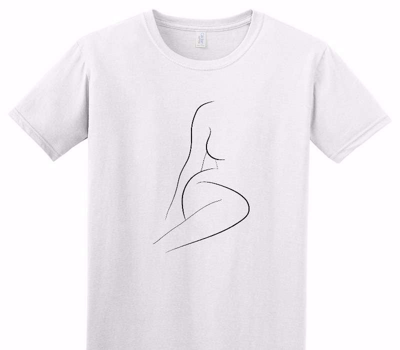 Custom Adult Soft Style 100% Cotton White T-Shirt