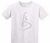 Custom Adult Soft Style 100% Cotton White T-Shirt