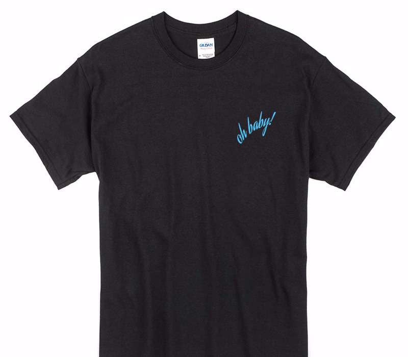 Custom Gildan 100% Cotton Black T-Shirt