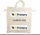 Custom Drawstring Tote Bag Cotton Calico