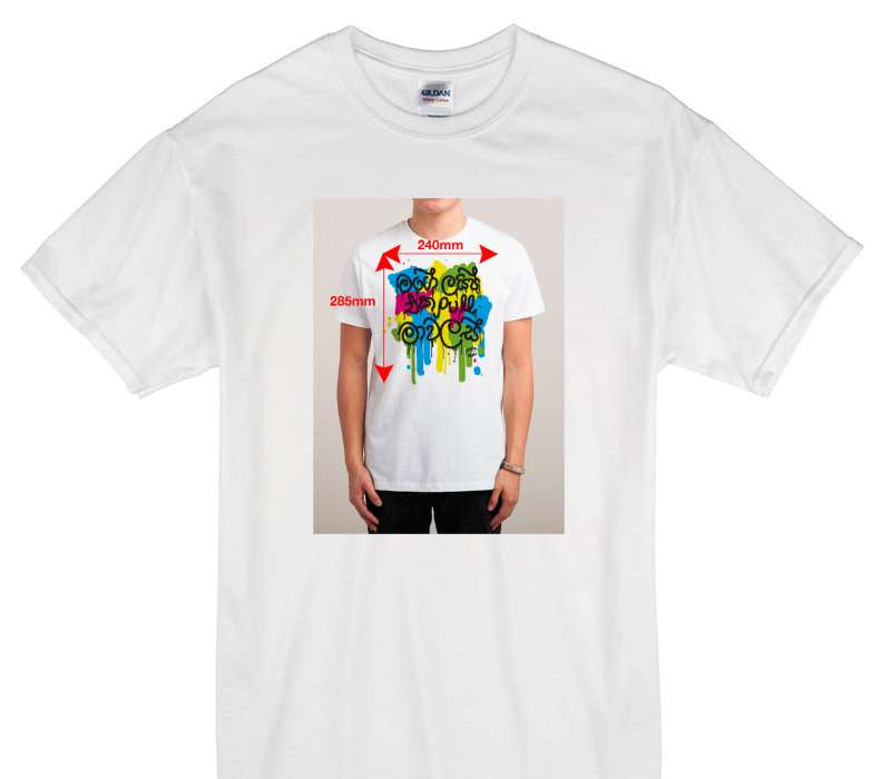 Custom Gildan 100% Cotton White T-Shirt